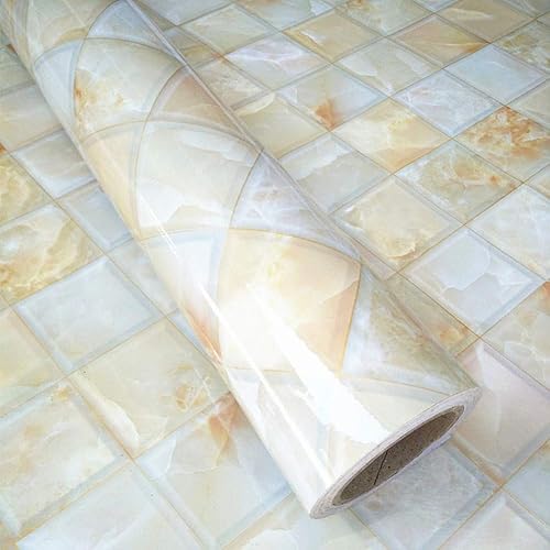 Amhao - Papel tapiz autoadhesivo de PVC para cocina, papel tapiz extraíble para decoración de pared, 15.7 x 79 pulgadas