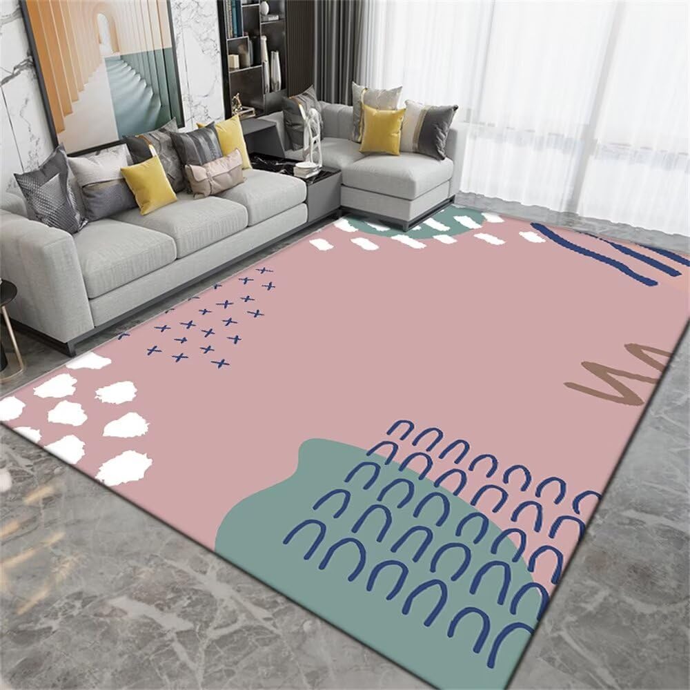 Tapis chambre bébé fille bleu poudre 70x200cm pour une décoration moderne et douce
