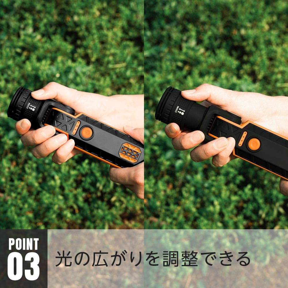 Amazon.co.jp: nikome 多機能ワークライト 作業灯 投光器 マグネット