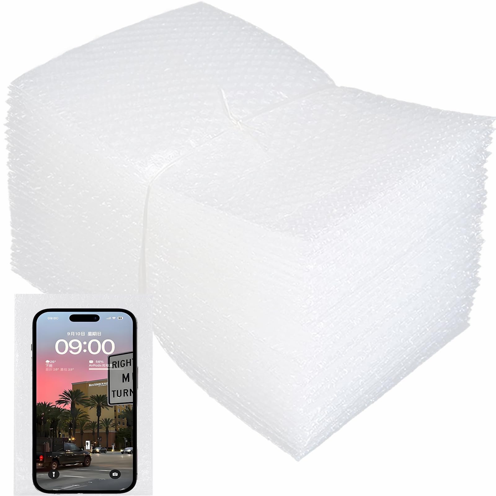 Xhmaxe Clear 50Pcs Bubble Bag, 6”X10” Bubble Pouches Wrap For Shipping, Double Wall Cushioning For Packing, Moving And Storage Fragile China Dishes Electronic Item