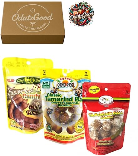 Miniatura 2 de Bolas de caramelo de tamarindo Ocho Ríos, Chef Eric's, JCS, paquete variado de 3 (dulce de tamarindo) empaquetadas con ODatzgood (paquete de 3