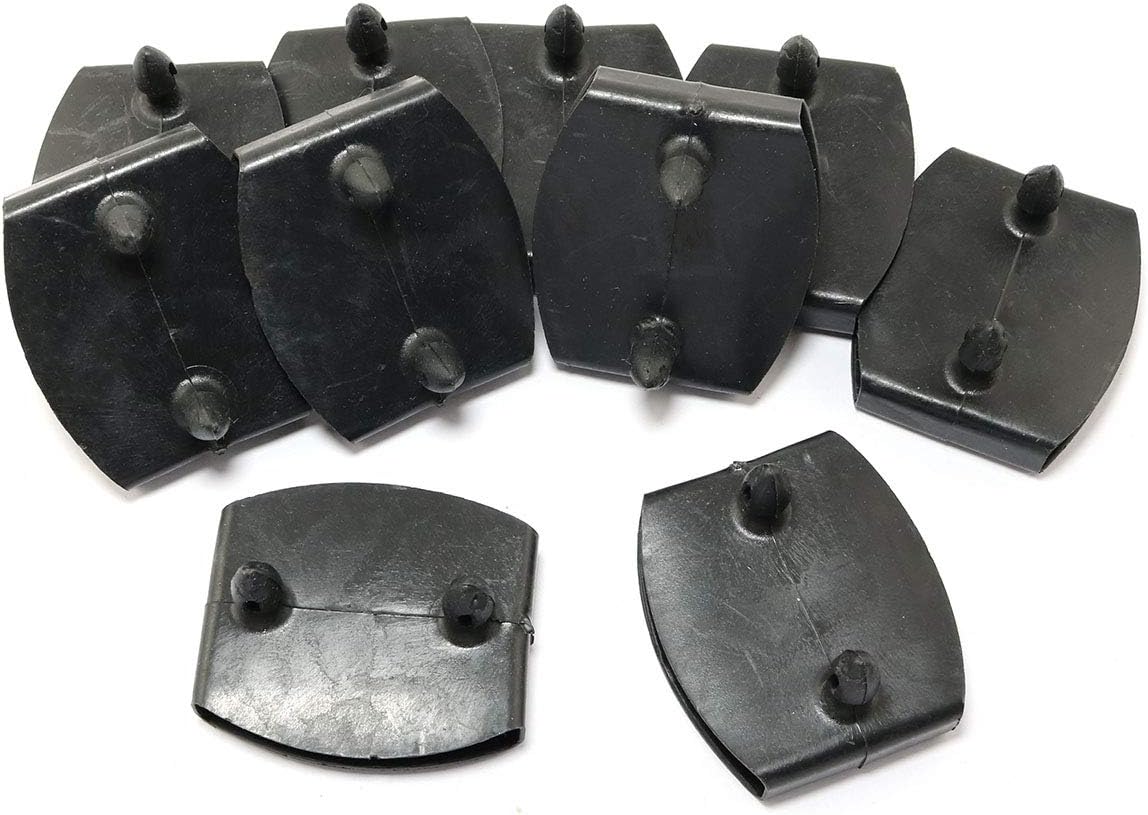 10pcs Bed Slat Plastic Center Cap 55x9mm Centre Bed Slat Caps Holders Replacement Part for Wooden, Sofa, Bunk Bed