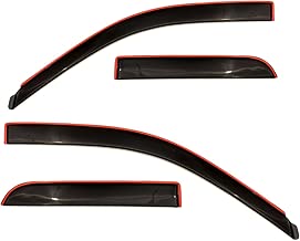Auto Ventshade 994003 Low Profile Dark Smoke Ventvisor Side Window Deflector, 4-Piece Set for 2009-2018 Dodge Ram 1500; 2019 Ram 1500 Classic | Fits Quad Cab - coolthings.us