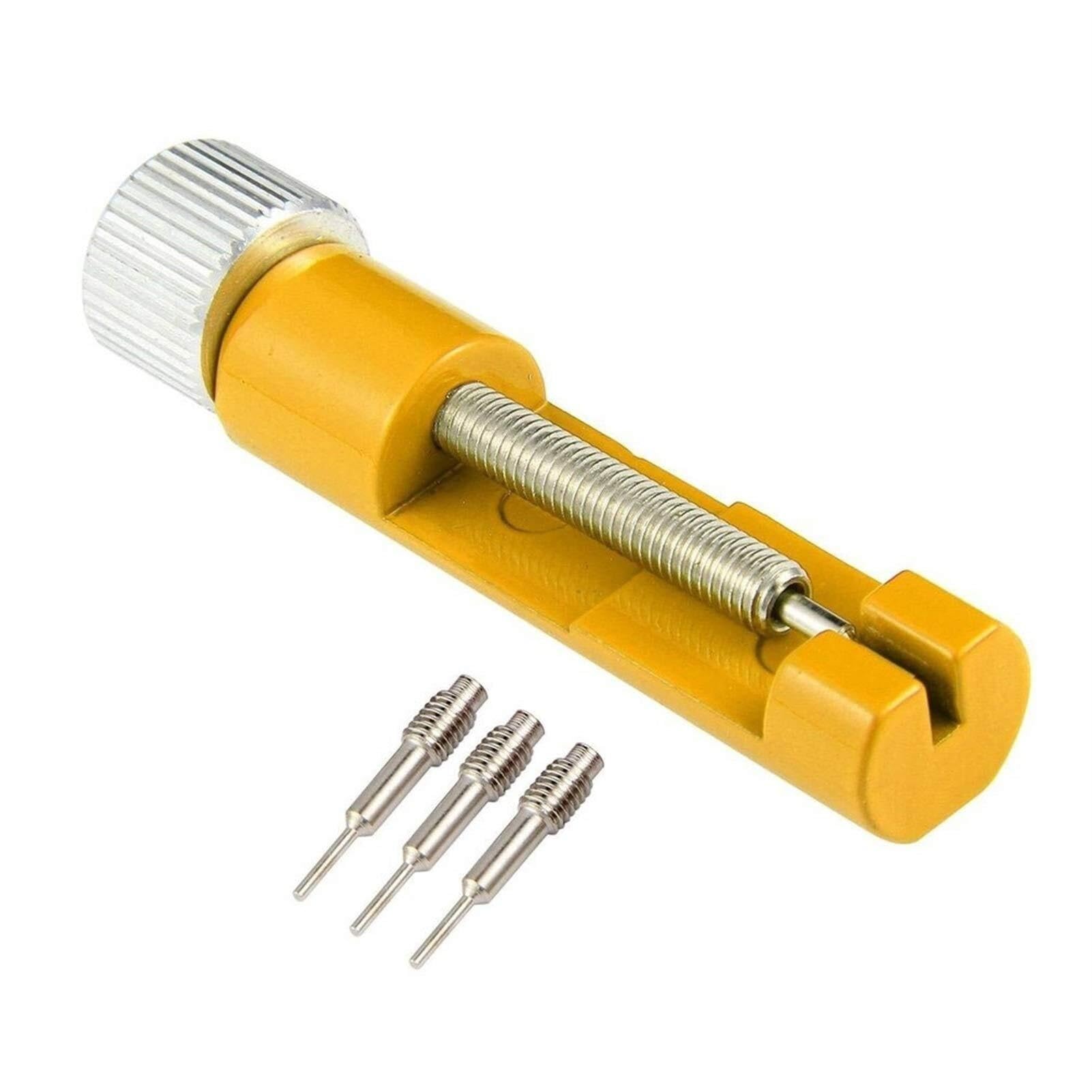 Accesorios for herramientas de relojería Kit práctico de herramientas de reparación de relojes de acero inoxidable Abridor de caja Pasadores de ajuste Eslabón de correa de reloj Kit de extra