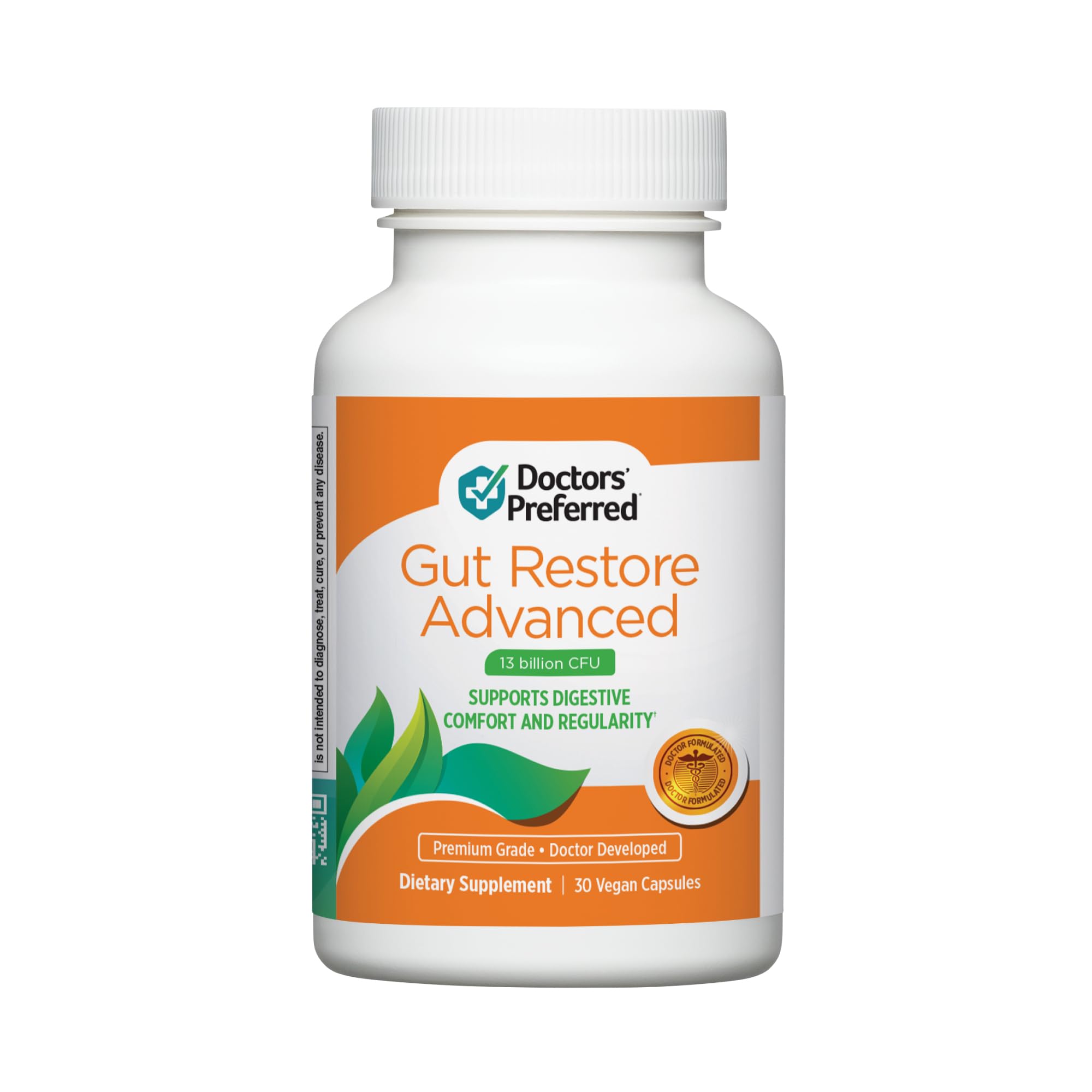 Dr. Drew Sinatra’s LifeBiome Gut Restore Advanced, Maximum Strength Microbiome Probiotic with Fermented Botanicals, 11 Multi Strains, 30 Once-Daily Capsules, Vegetarian, Soy-, Dairy-, and Gluten Free