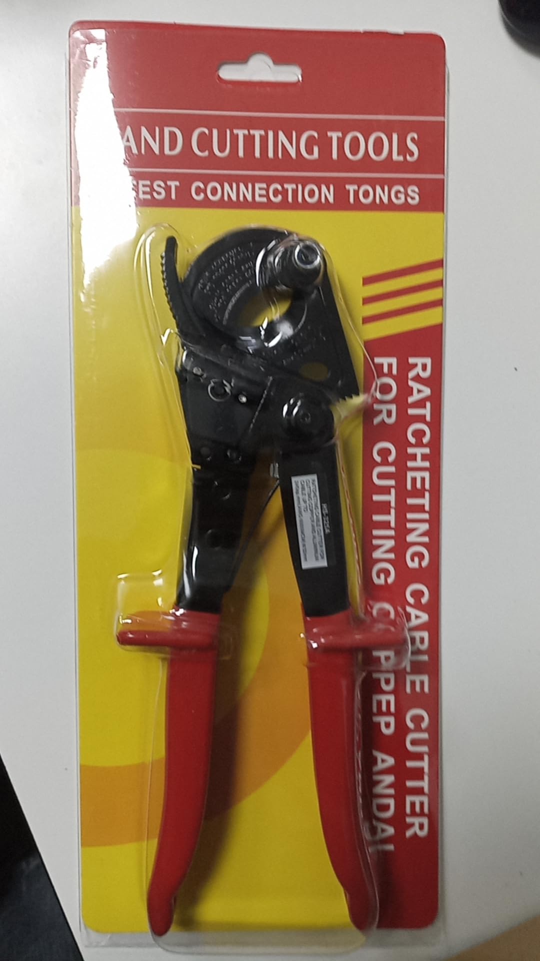 Ciseaux à Câble à Cliquet EJ.life - Coupe-câble En Acier à Haute Teneur