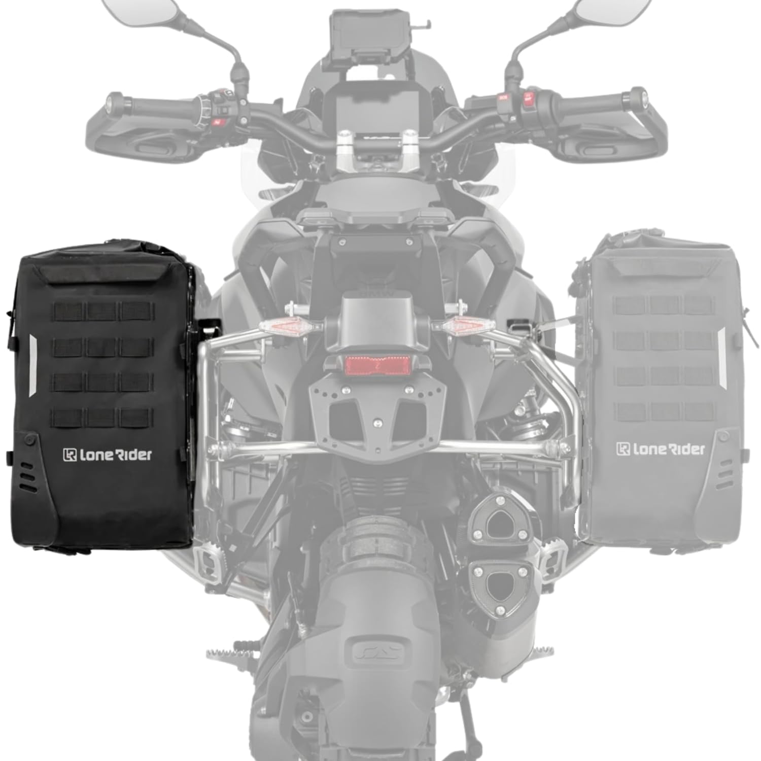 Lone Rider Sacoche Latérale Moto Semi-Rigide 38L pour BMW - Étanche