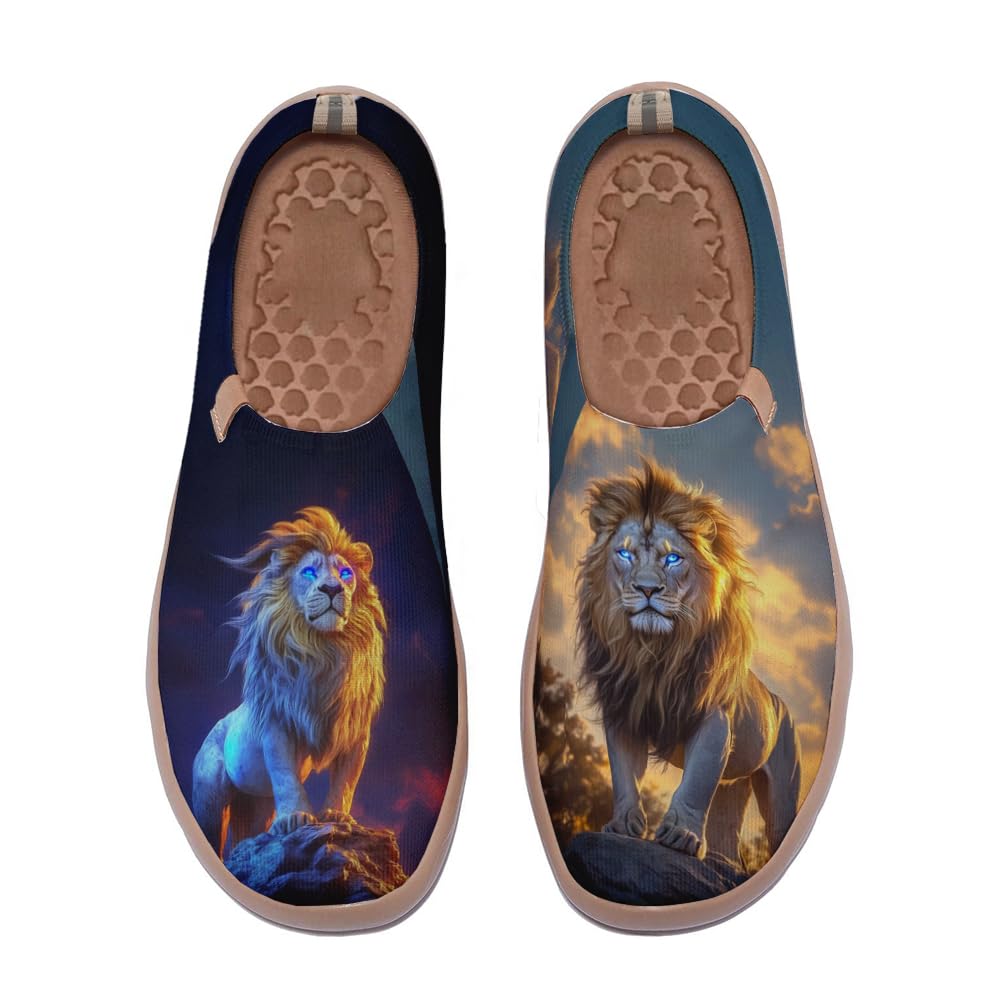 Men's Walking Touring Shoes, Slip-in Knit Casual Loafers, Lightweight and Comfortable Sneakers