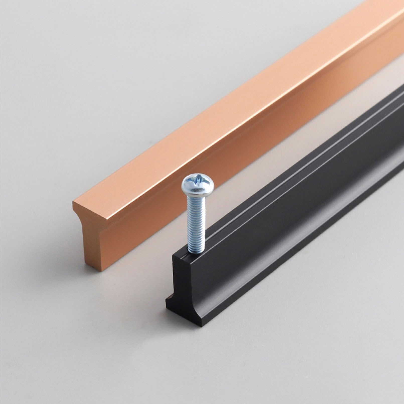 Lot De 2 Poignées D'armoire Dorées Pour Meubles En Alliage D'aluminium Massif | Surface Anodisée, Centres Des Trous De Poignée De Cuisine