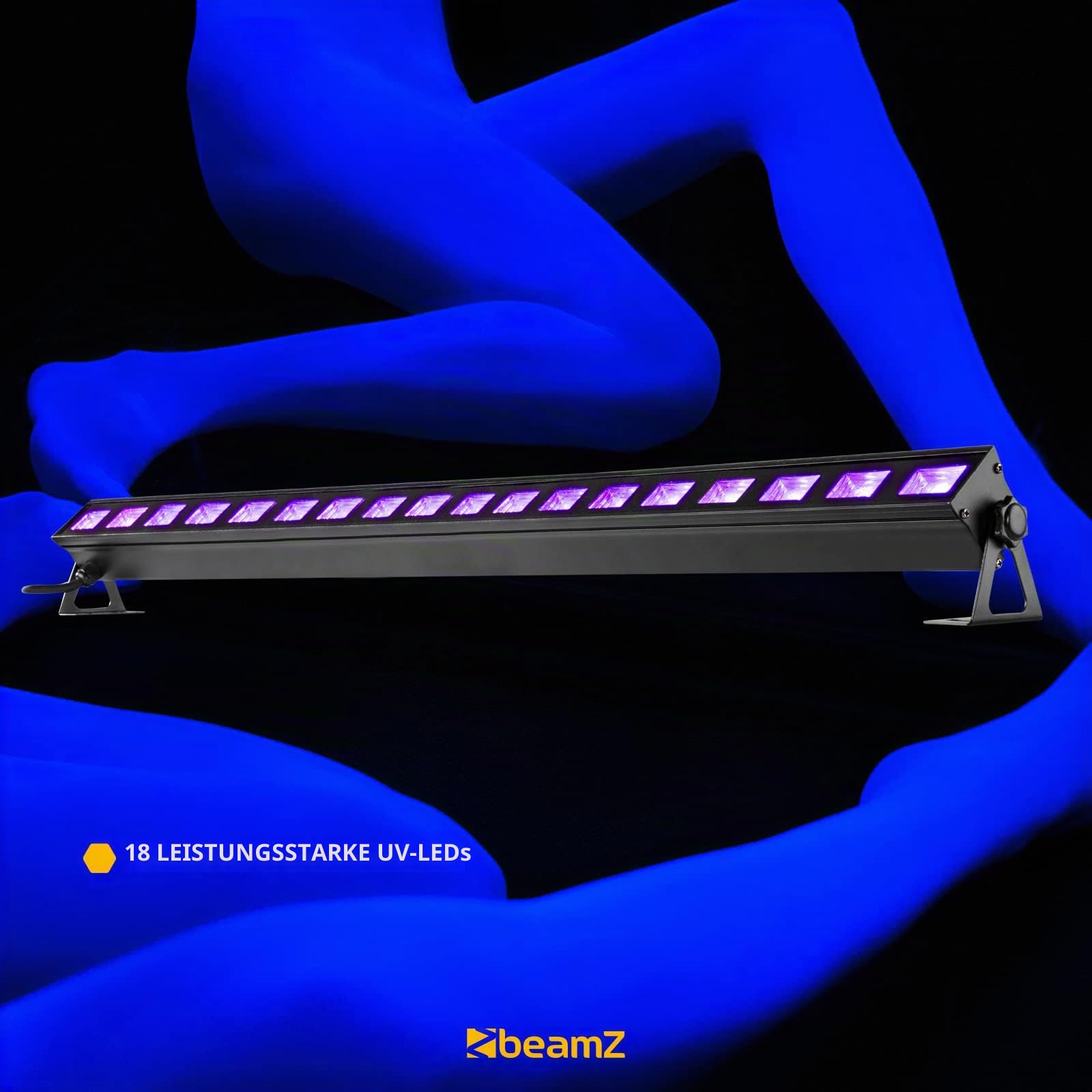 Beamz BUV183 LED UV Bar UV-Licht 18x3W Plug & Play 40W