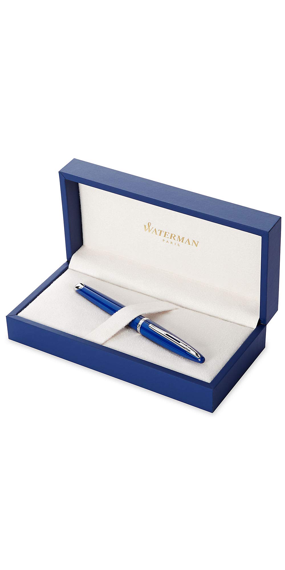 Stylo Plume Waterman Reflex - Résine Bleu Cobalt & Plaque Or - Modèle Rare - Occasion