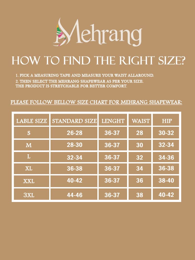 Image of Mehrang Stretchable Saree Shapewear Petticoat for Women, Cotton Blended,Petticoat,Skirts for Women,Shape Wear Dress for Saree