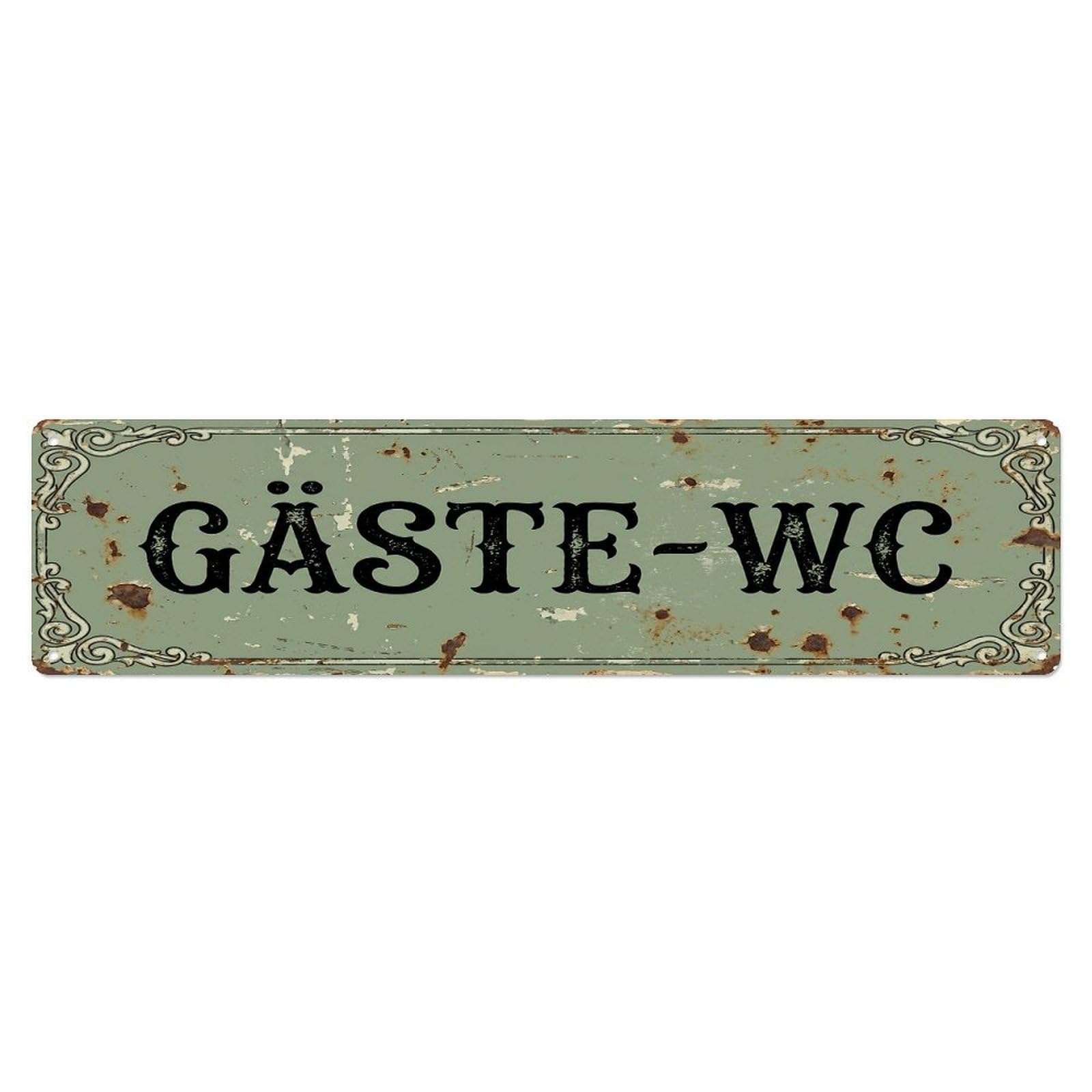 Vintage Nostalgic Pub Bathroom Toilet(WC) Door Metal Tin Sign Plaque Wall Decor for Cafe, Club Bar, Office, Home Garden Metal Poster 4x16Inch
