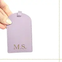 Identificador de Bagagem Personalizado, Tag de Mala de Viagem (Lilás)