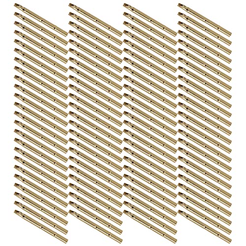 Image of Jeanoko Spring Test Probe Sleeve, Brass Testing Pin Sleeves Set R125-4S Good Electric Conductivity Large Contact Area for P125 Series Brass Testing Pin Spring Contact Probe Set