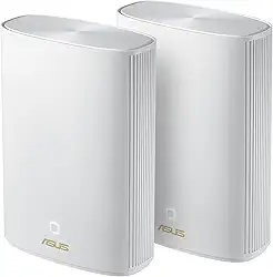 ASUS ZenWiFi AX Hybrid Powerline Mesh WiFi6 System (XP4) 2PK – Cobertura total da casa até 5.500 m² e 6+ salas para paredes grossas, AiMesh, segurança vitalícia gratuita, fácil configuração, padrão HomePlug AV2 MIMO