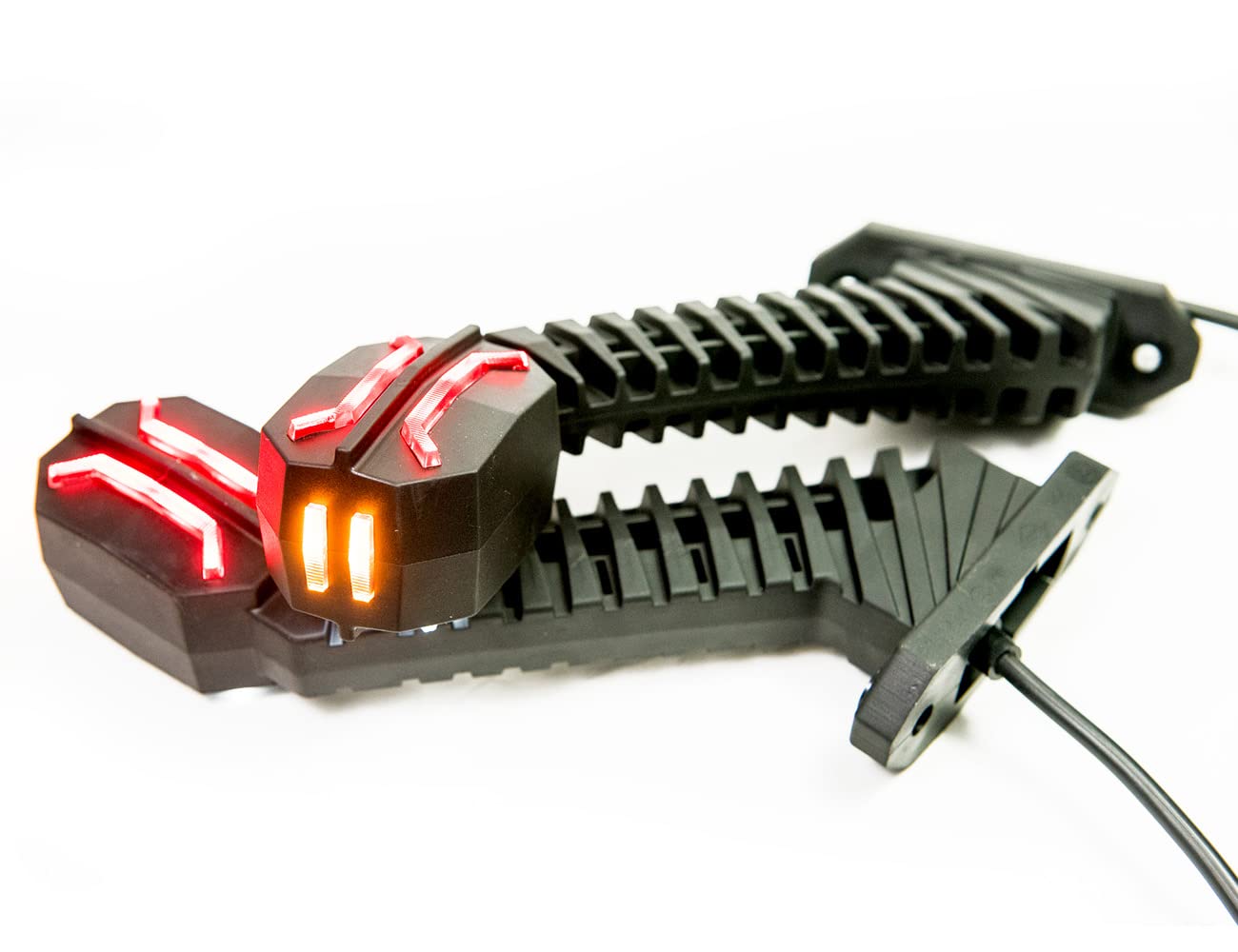 2 x LED caoutchouc feu de gabarit latéral 12V 24V avec homologation E feu de position voiture camion caravane voiture lampe lumière blanc rouge orange