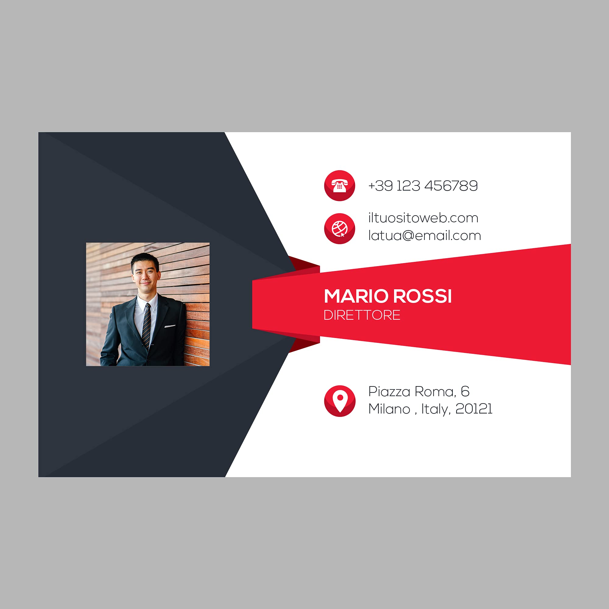 Biglietti Da Visita Personalizzati - 100 Pezzi 8,5x5,5 Cm Su Cartoncino 350gr - Foto 10