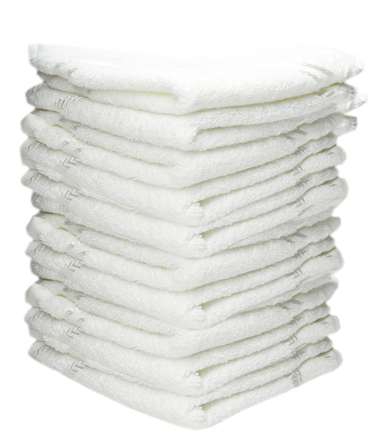 Space Fly 500 GSM White Cotton Face Towels Set | 10x10 Inches Soft & Absorbent Face Napkins for Daily Use | Multipurpose Small Towel Pack for Face Wash, Baby Care, Travel | Set of 8-image-49