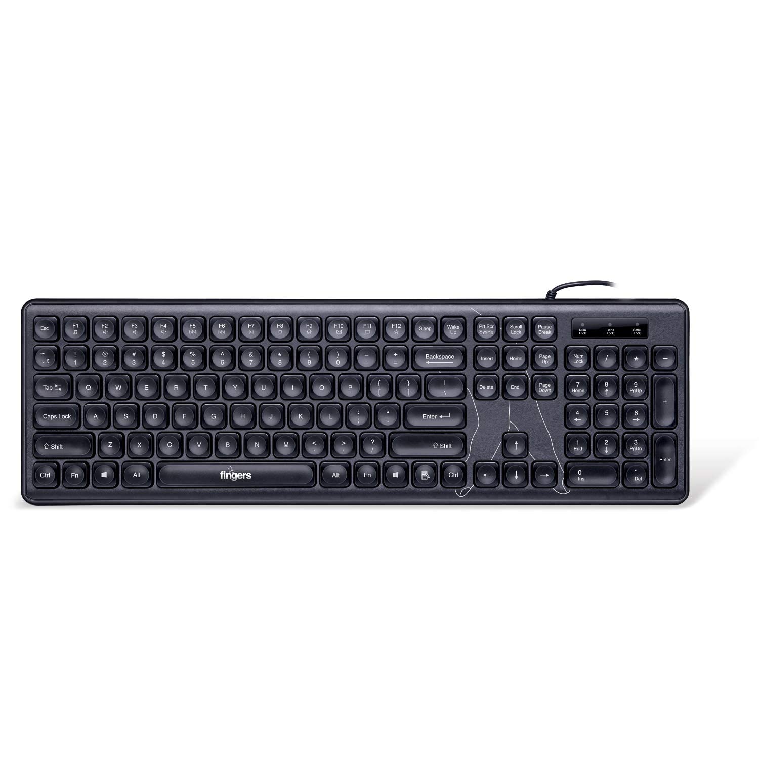 Amazon.in Buy Fingers SuperClicks K4 Wired Multimedia USB Keyboard