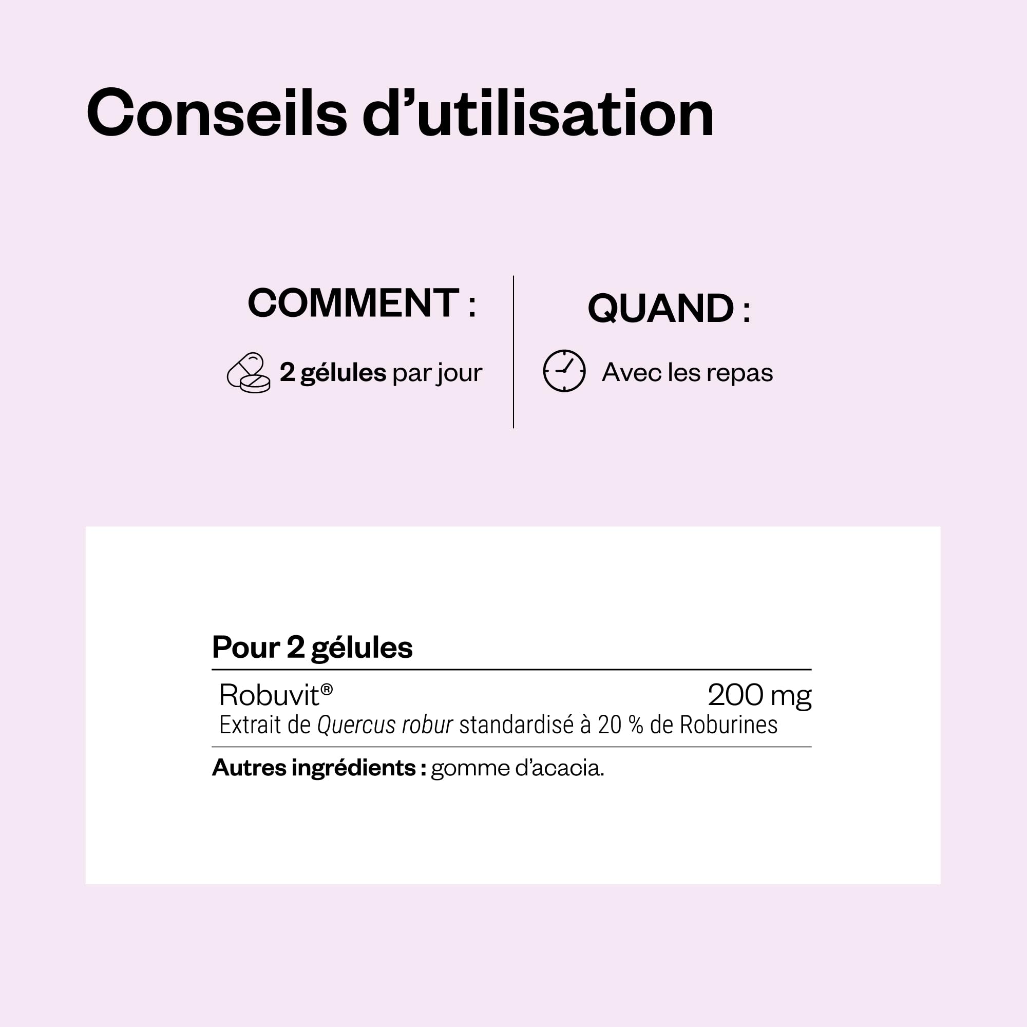 Robuvit ® - Extrait de Quercus Robur Standardisé à 20% - SuperSmart