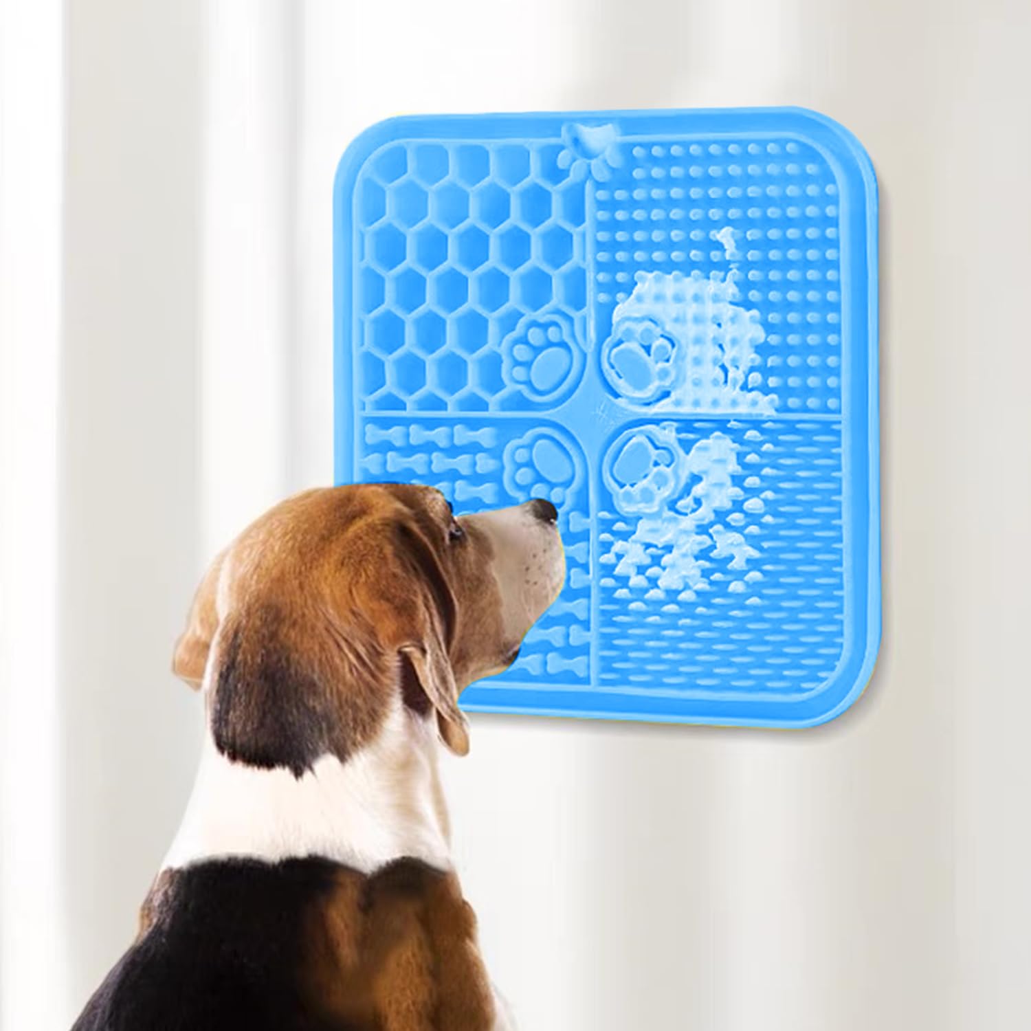 Licky Mats for Dogs Dog Lick Mat with 1 Spatula Lick Mats for Dogs Cat Lick Mat Puppy Licking Mat for Dog Anxiety Relief for Grooming Training Bathing - Image 4