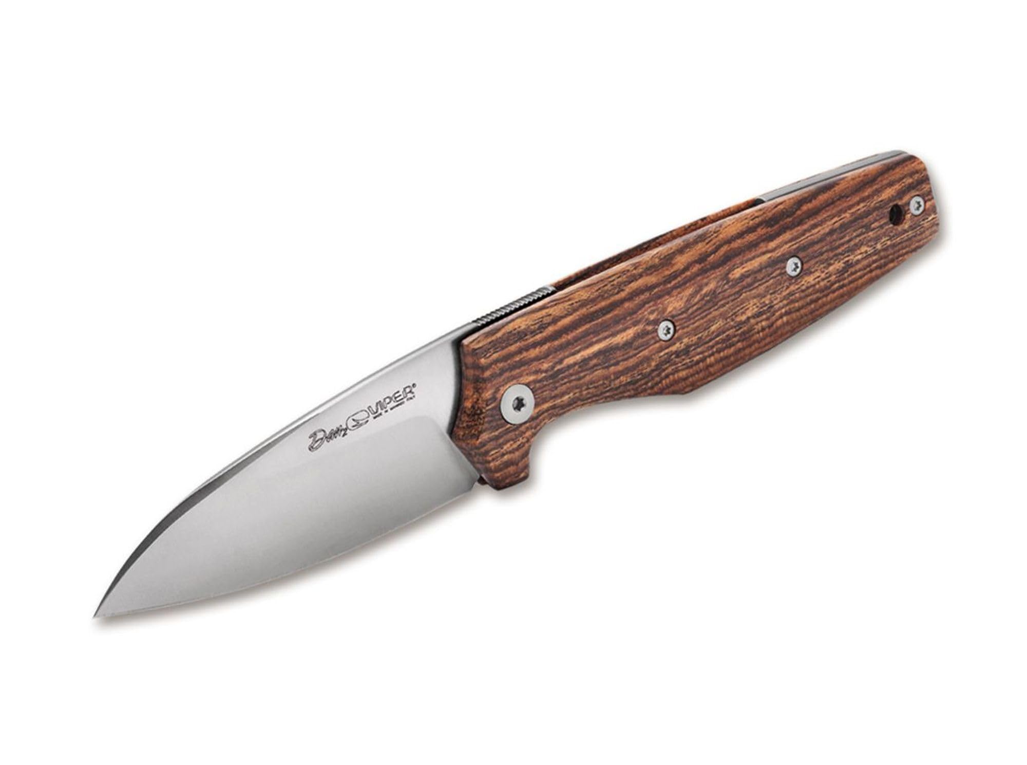 Viper Unisex – Dorośli Dan2 Bocote Wood nóż kieszonkowy, brązowy, One Size