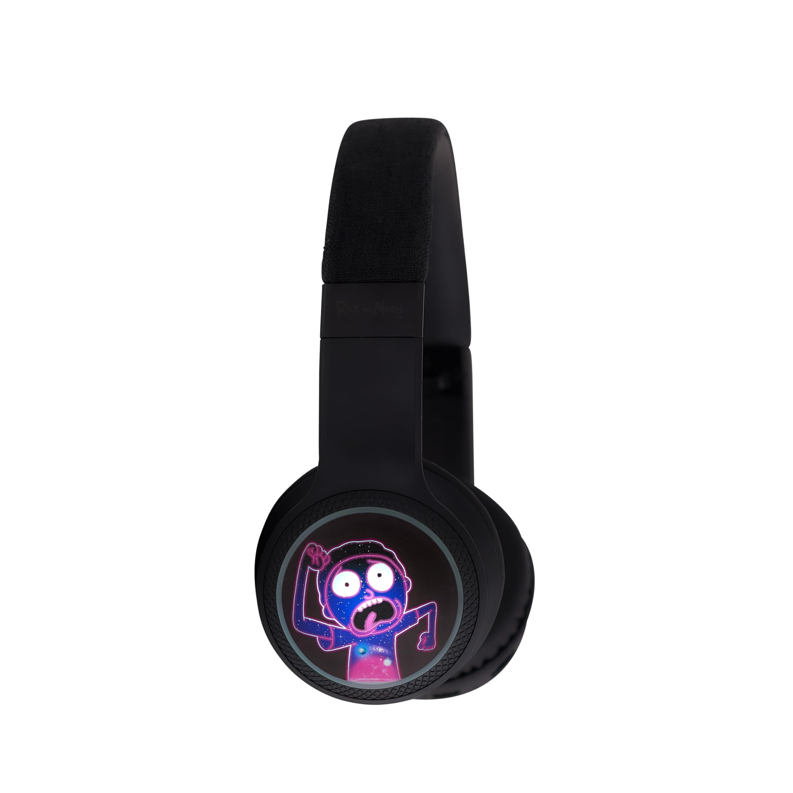 Bigben Rick & Morty - Auriculares inalámbricos Bluetooth V5.0 2 en 1, diseño Iluminado con micrófono para Hacer y Tomar Llamadas telefónicas. Controles de Auriculares y Diadema Ajustable.