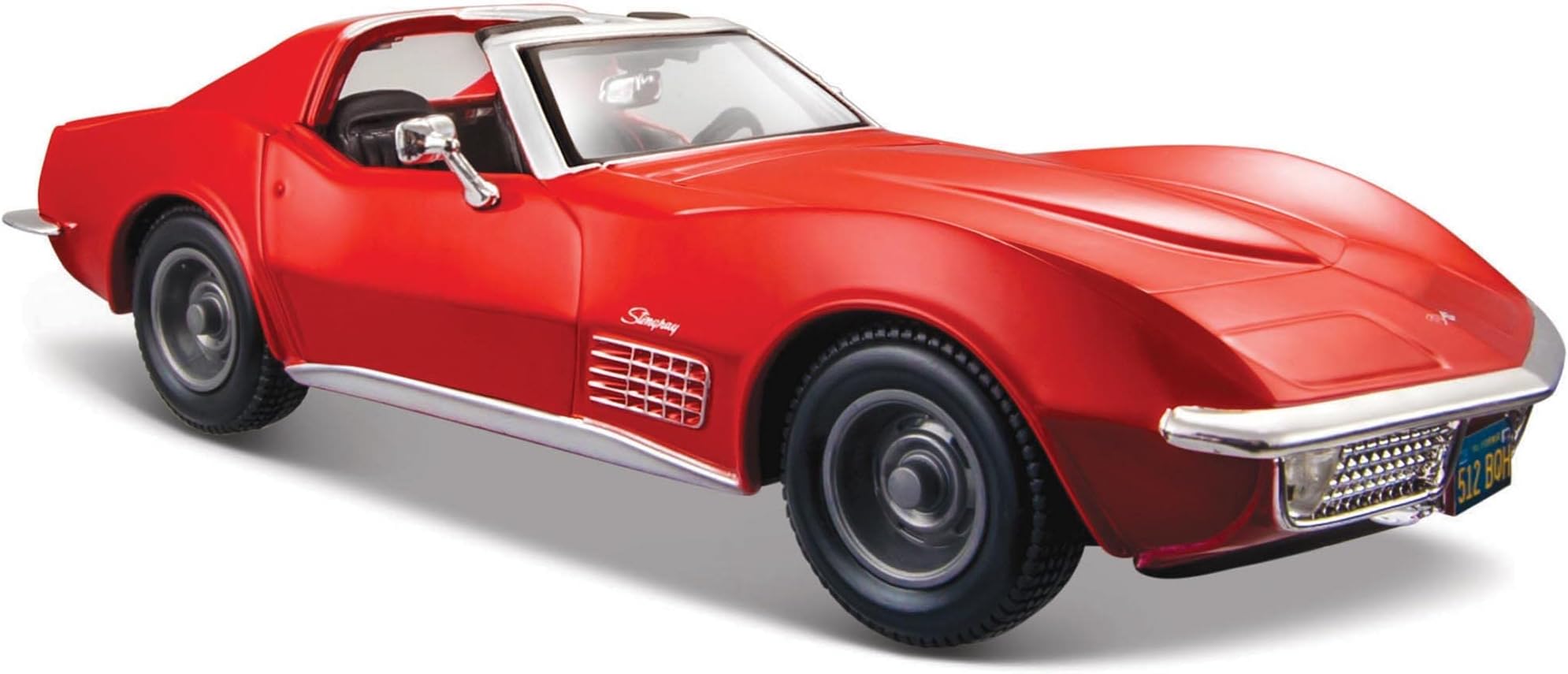 Maisto Model Compatible with Chevrolet Corvette 1970 RED 1:24 DIECAST MI31202R
