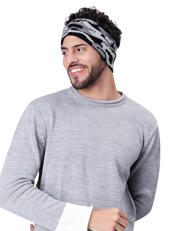 Mens Army Pattern Earwarmer Headband Ear Warmer Earmuffs Ear Cap Ear Cover Winter Accessories