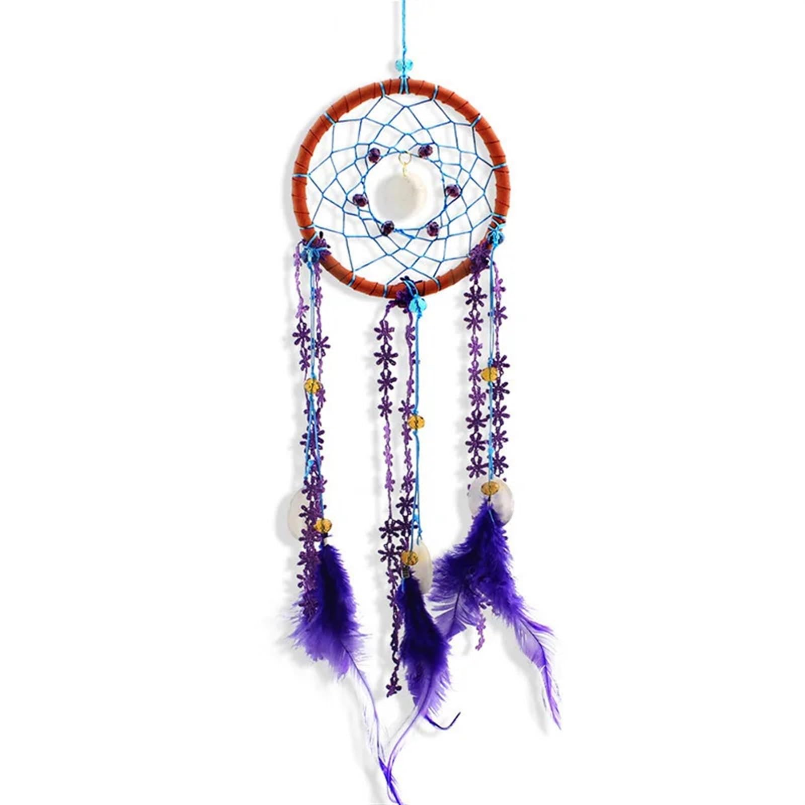 Dream Catchers Wind Chimes With Feathers Handmade Dream Catcher Net Wall Hanging Dreamcatcher Craft Home Decoration Decor For Car