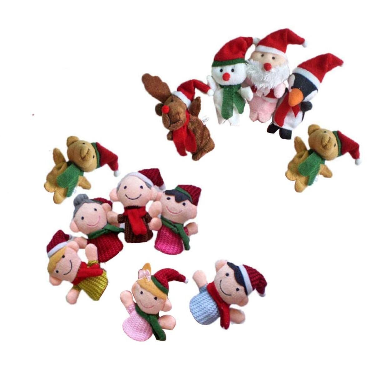 Toyvian Pz Giocattoli Di Babbo Natale Bambola Da Dito Di Natale Bambola Da Dito Per Bambini Giocattolo Di Marionette Da Dito Di Natale Marionette Da Dito Per Bambini Riempitivo Animale