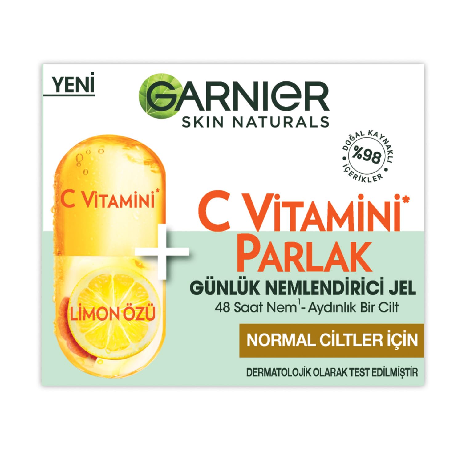 GARNIER C Vitamini Parlak Günlük Nemlendirici Jel 50 ml