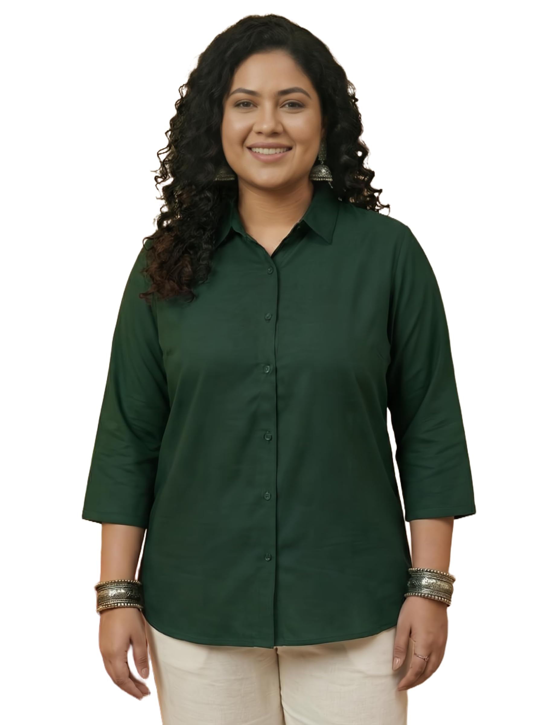 Roadster Women Solid Formal Shirt |Rayon Fabric|Plus Size Shirt for Women (S-10XL) in neutral