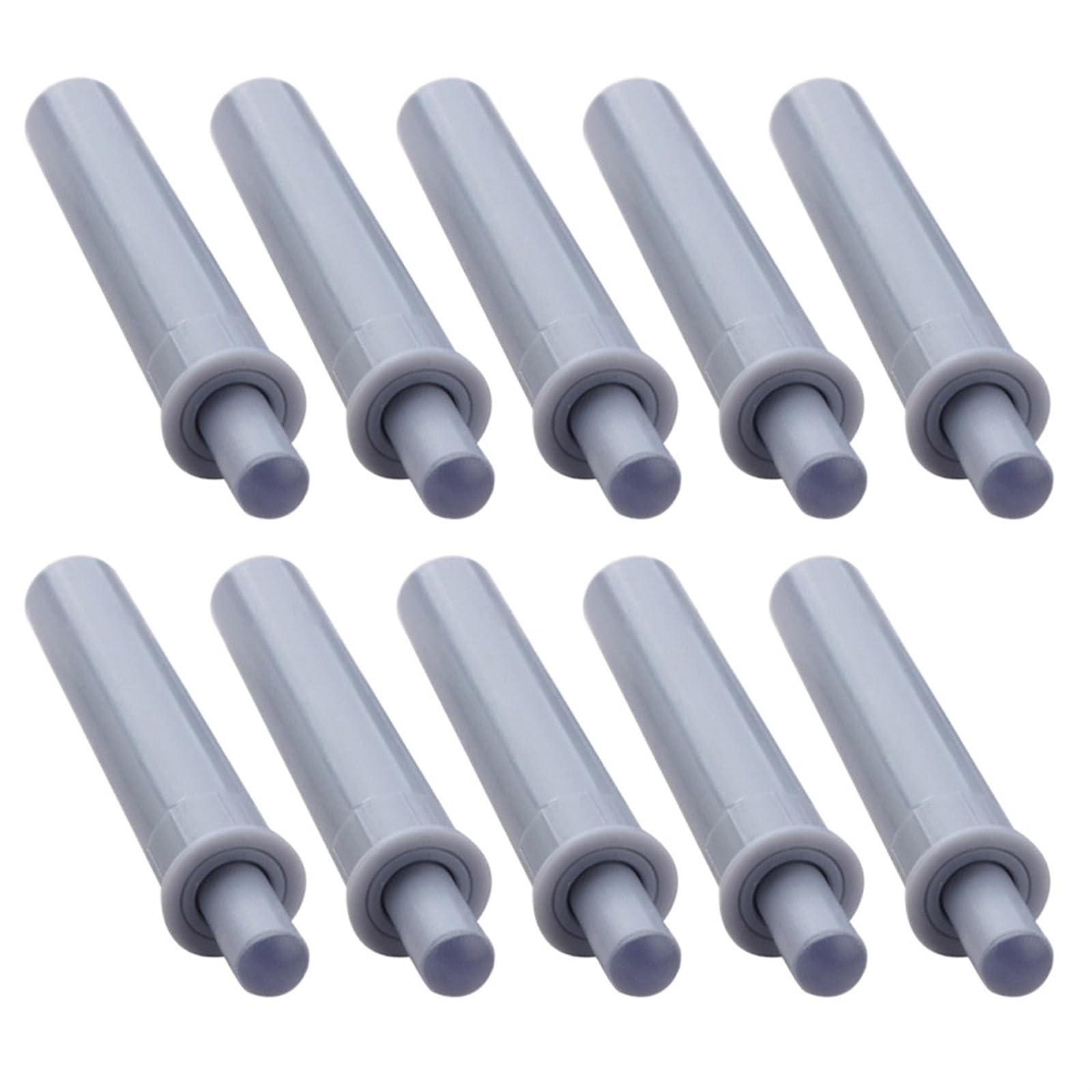 10PCS Cabinet Catches Damper Buffers for Door Stop Kitchen Cupboard Quiet Drawer Soft Close Furniture Hardware Accessories (Color : Grey)