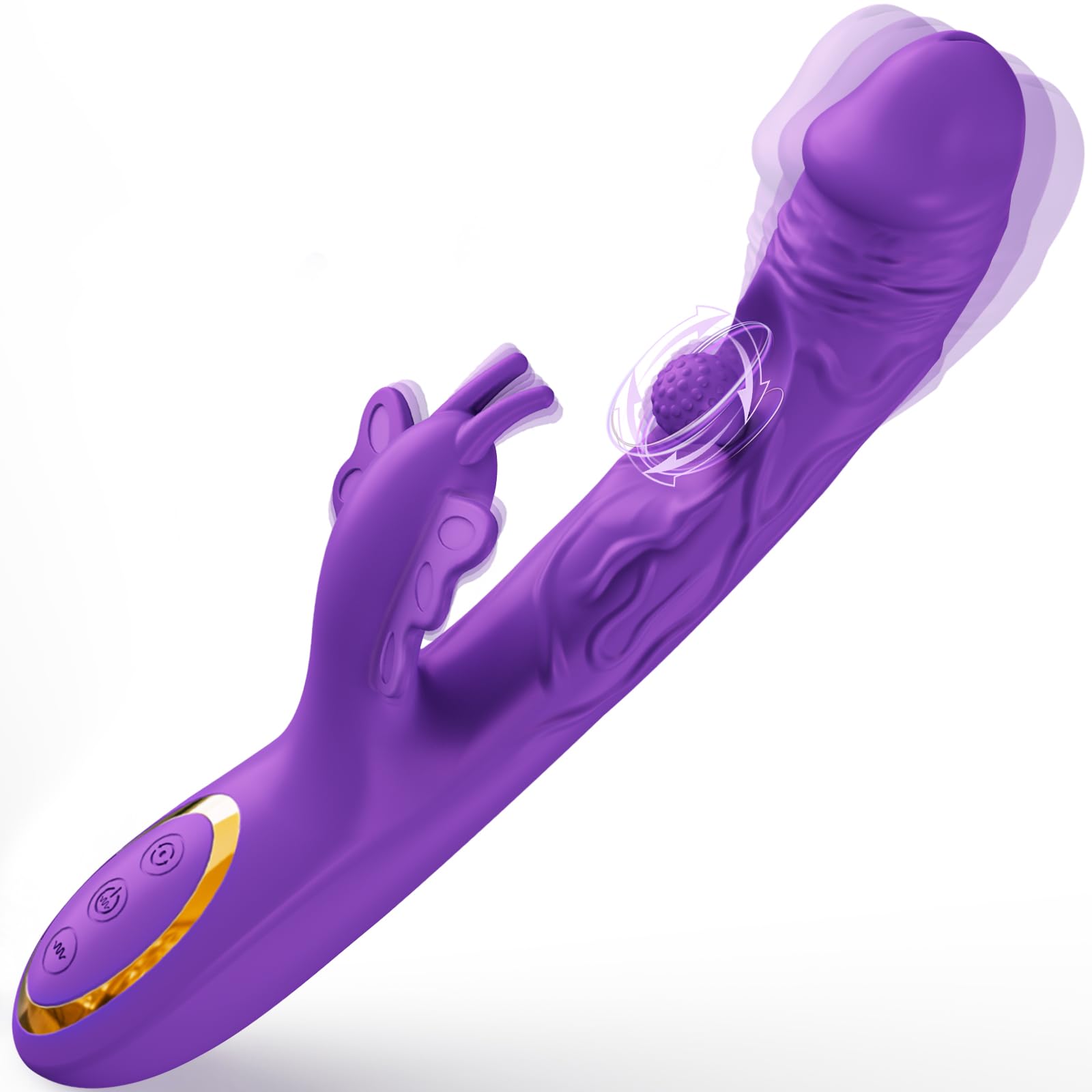 Vibratore 3 in 1 — Vibratore professionale — Articoli erotici, vibratori — Vibratore con funzioni di rotazione, vibrazione e massaggio del punto G — Dildo