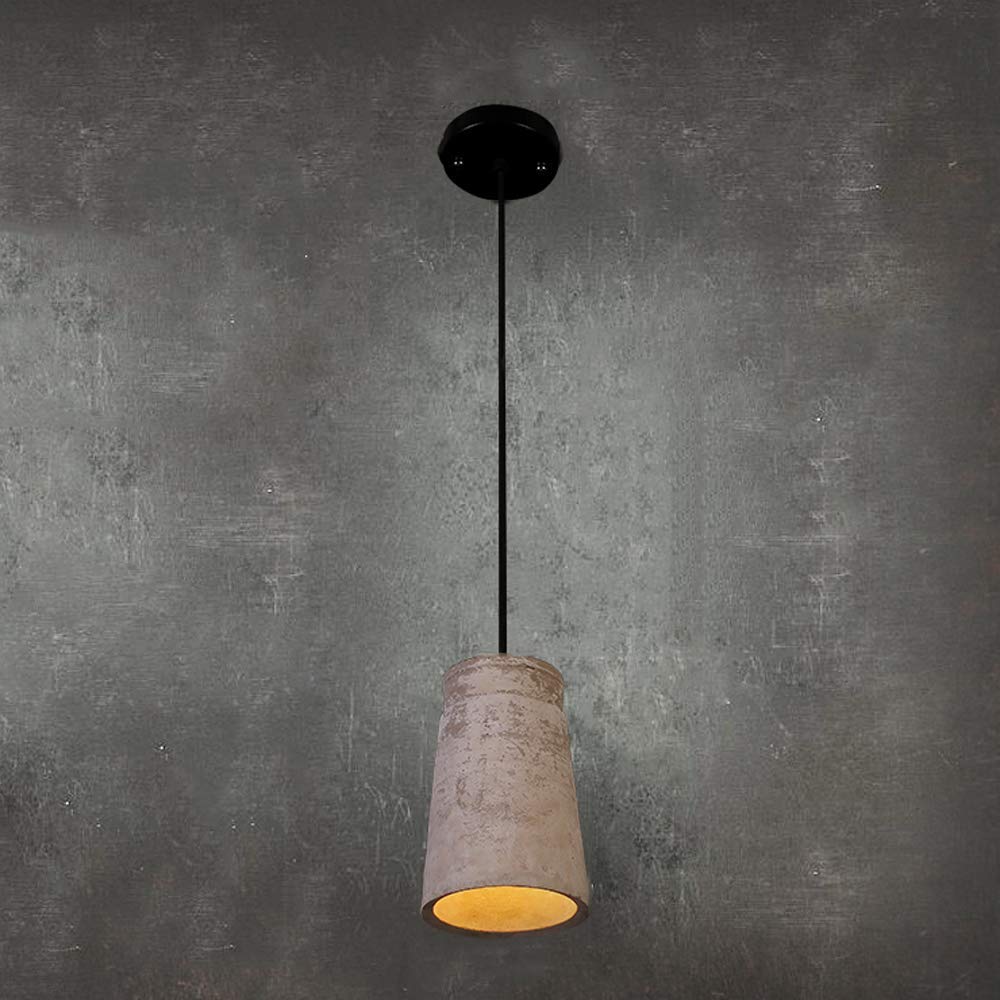 Lámpara colgante industrial minimalista de hierro forjado de arte