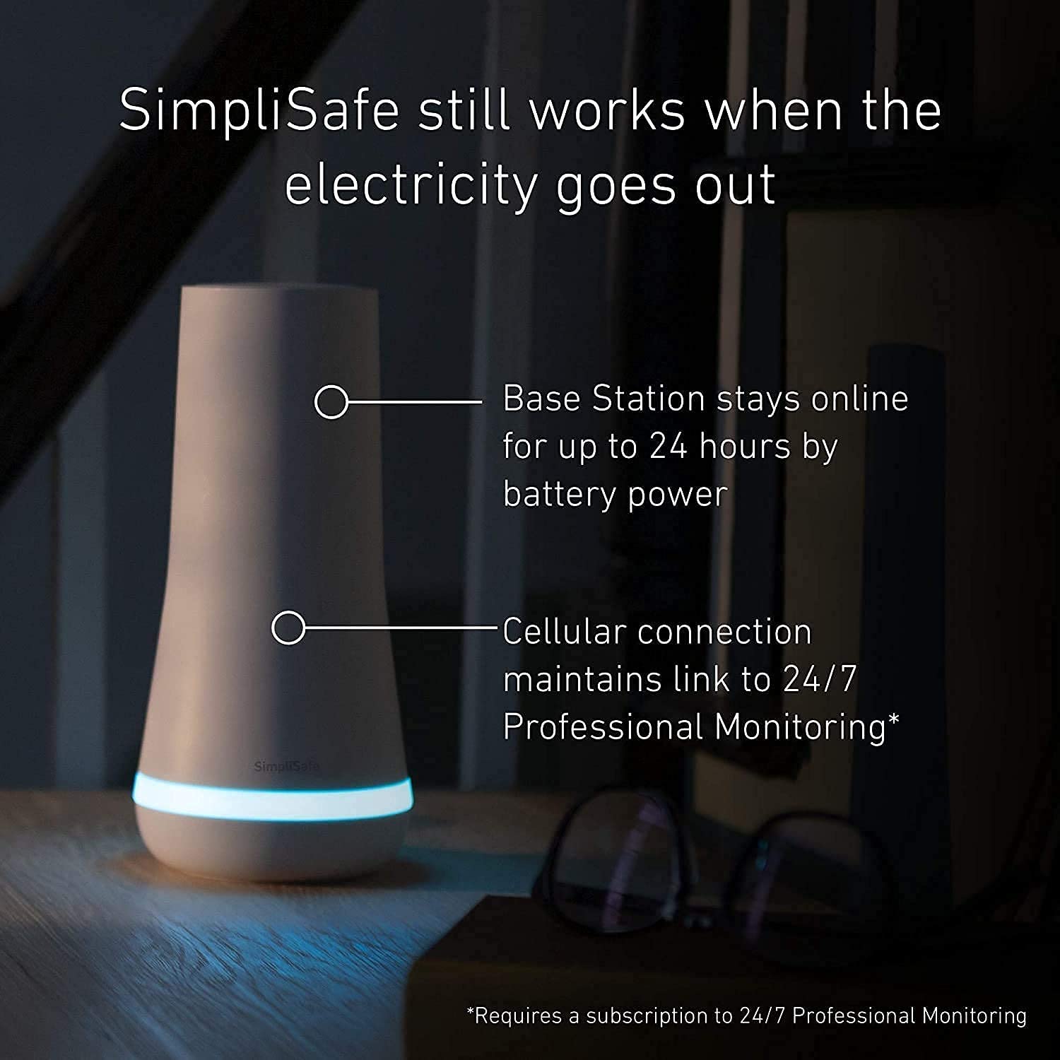 SimpliSafe 5 Piece Wireless Home Alarm System (3rd Generation) with