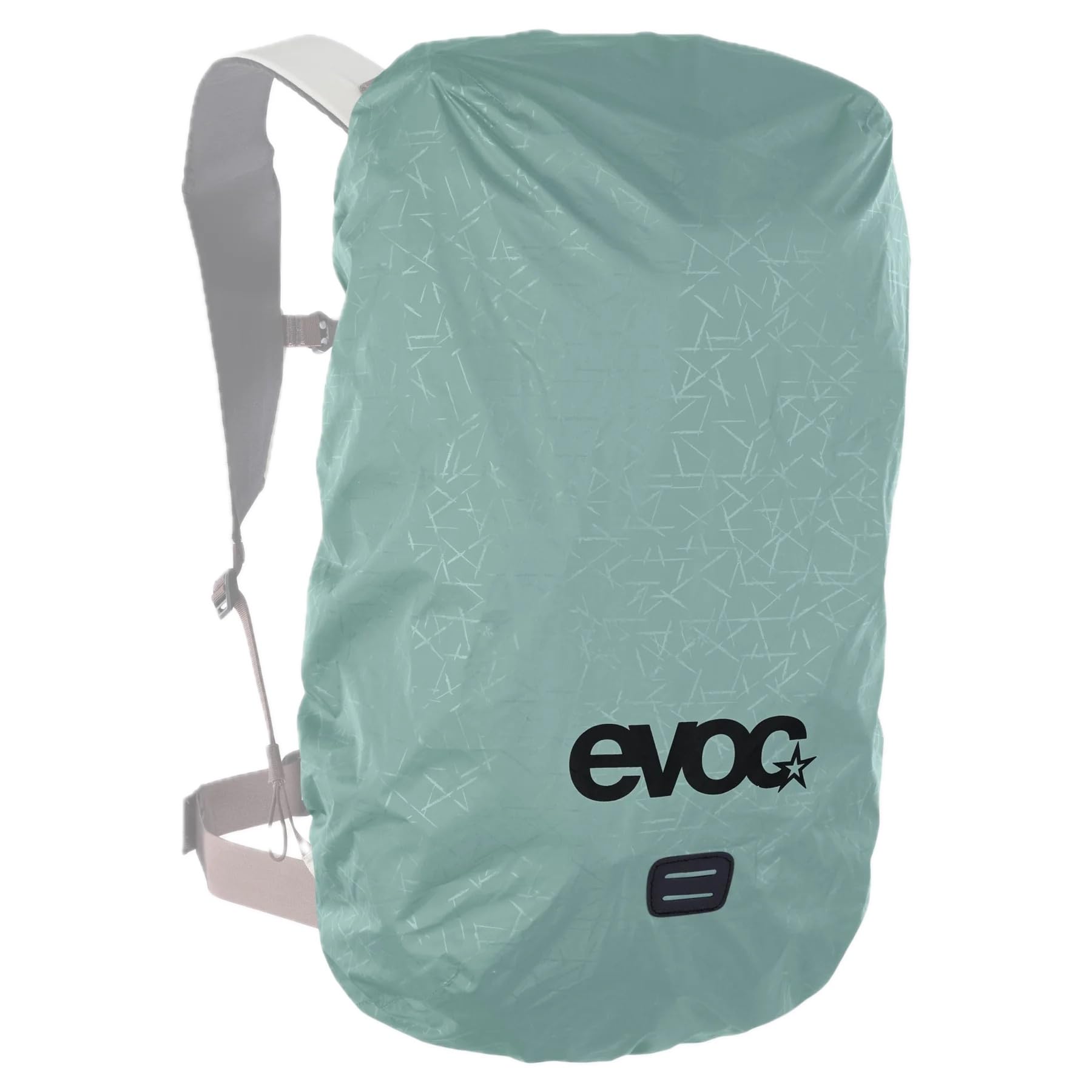 EVOC RAINCOVER SLEEVE, waterproof backpack cover (backpack cover with reflective logo print, flexible size adjustment, backpack rain cover for 18-26 litre backpacks), mint