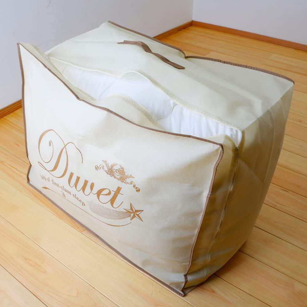 Amazon｜昭和西川 羽毛布団 収納袋 シングル ダブル 兼用 通気性