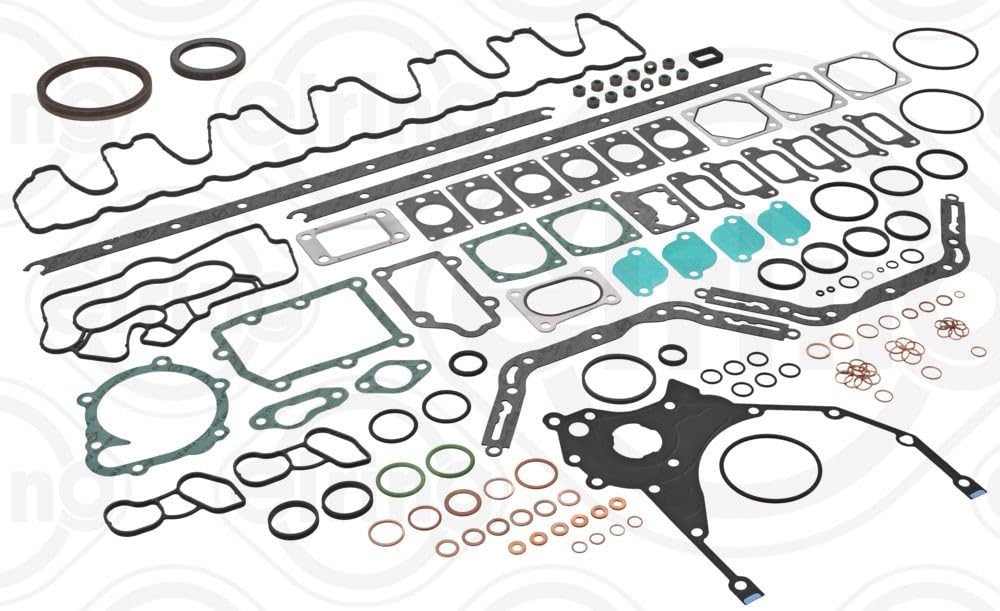 ELRING 910.630 Kit guarnizioni motore con paraolio-albero a gomiti con guarnizione tenuta stelo valvola senza guarnizione testata