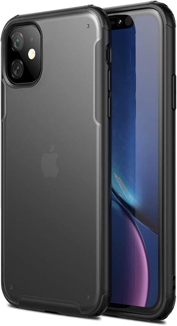 Microsonic Apple iPhone 11 (6.1'') için Kılıf Frosted Frame Siyah [iPhone 11 ile Uyumlu Kılıf - Siyah]
