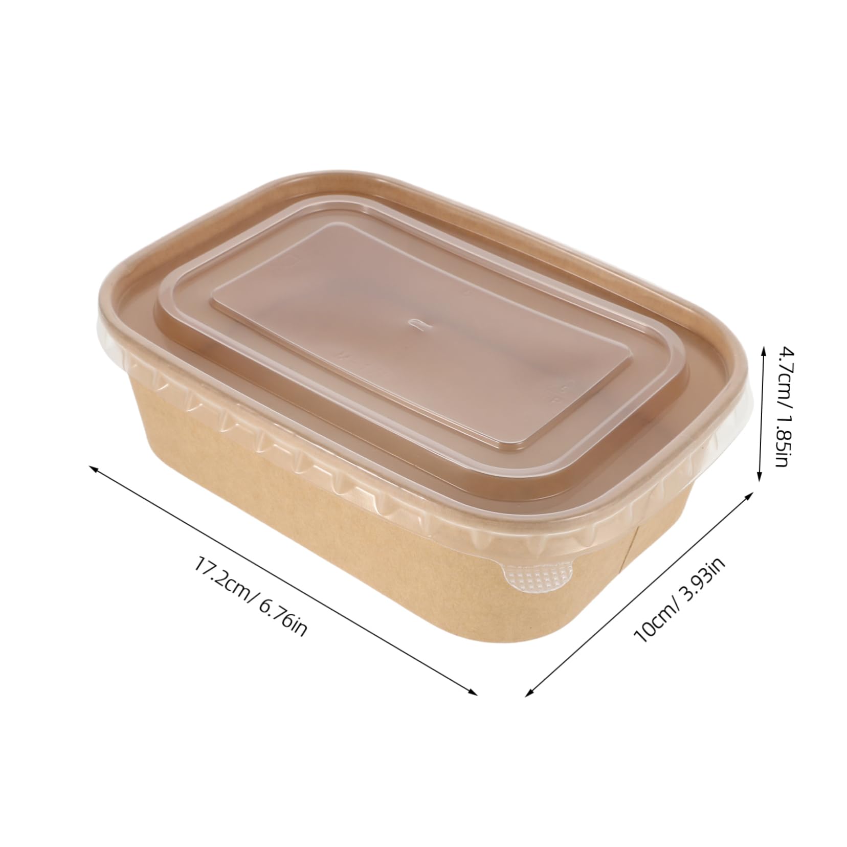 Abaodam Paper Outdoor Dining Box 10pcs Take Out Containers Sandwich Boxes for Travel Lunch Fast Food Hamburger