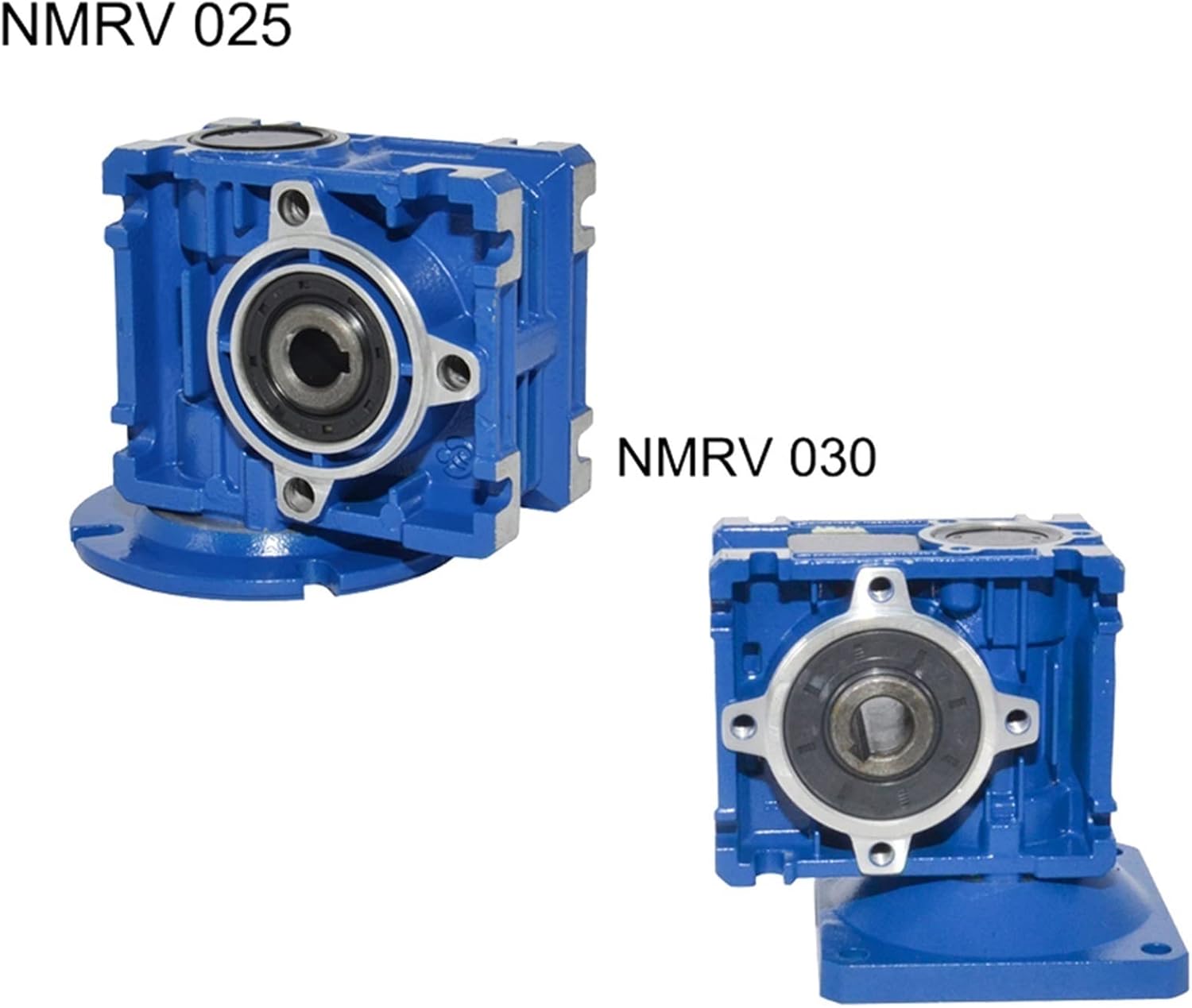 Speed Box NMRV025 030 Gearbox, Worm Gearbox Speed Reducer, 7.5:1-80:1 9 11mm Input11 14 Output Shaft, Worm Reducer for NEMA Electric Motor Reducer Gearhead (Size : Ratio10, Color : NMRV030)