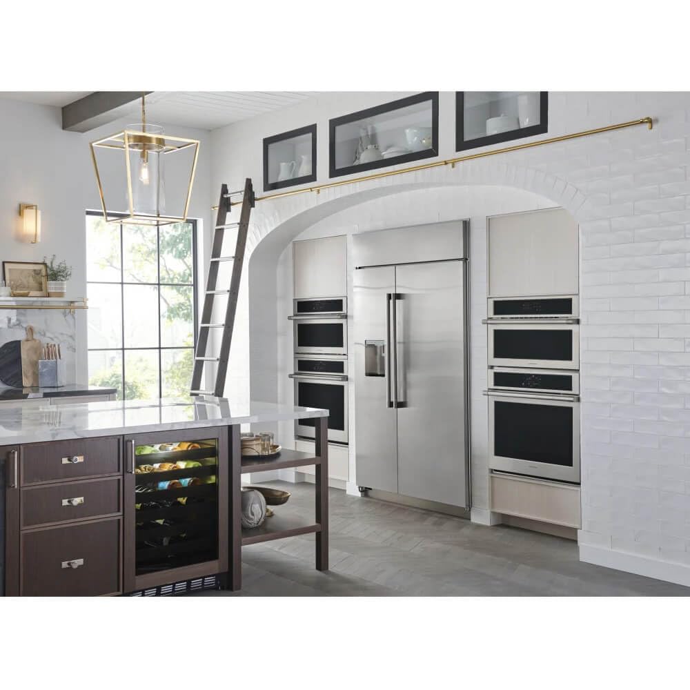 Monogram Ziss480dnss 28.6 Cu. Ft. Stainless Steel Built-In Side By Side Refrigerator on Fridge.com - View 5