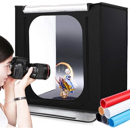 Amazon 撮影ボックス Samtian 60x60x60cm 6 背景布 黒 白 青 赤 黄色 グレー 調光器付き プロな撮影キット 126pcs5500k超高輝度ライト付き 明るさを調整可能 Cri 95以上 折り畳み式 携帯型 組立簡単 収納便利 Samtian 簡易スタジオ Amazon 撮影ボックス Samtian 60x60x60cm 6 背景布 黒 白 青 赤 黄色 グレー 調光器付き プロな撮影キット 126pcs5500k超高輝度ライト付き 明るさを調整可能 Cri 95以上 折り畳み式 携帯型 組立簡単 収納便利 Samtian 簡易スタジオ