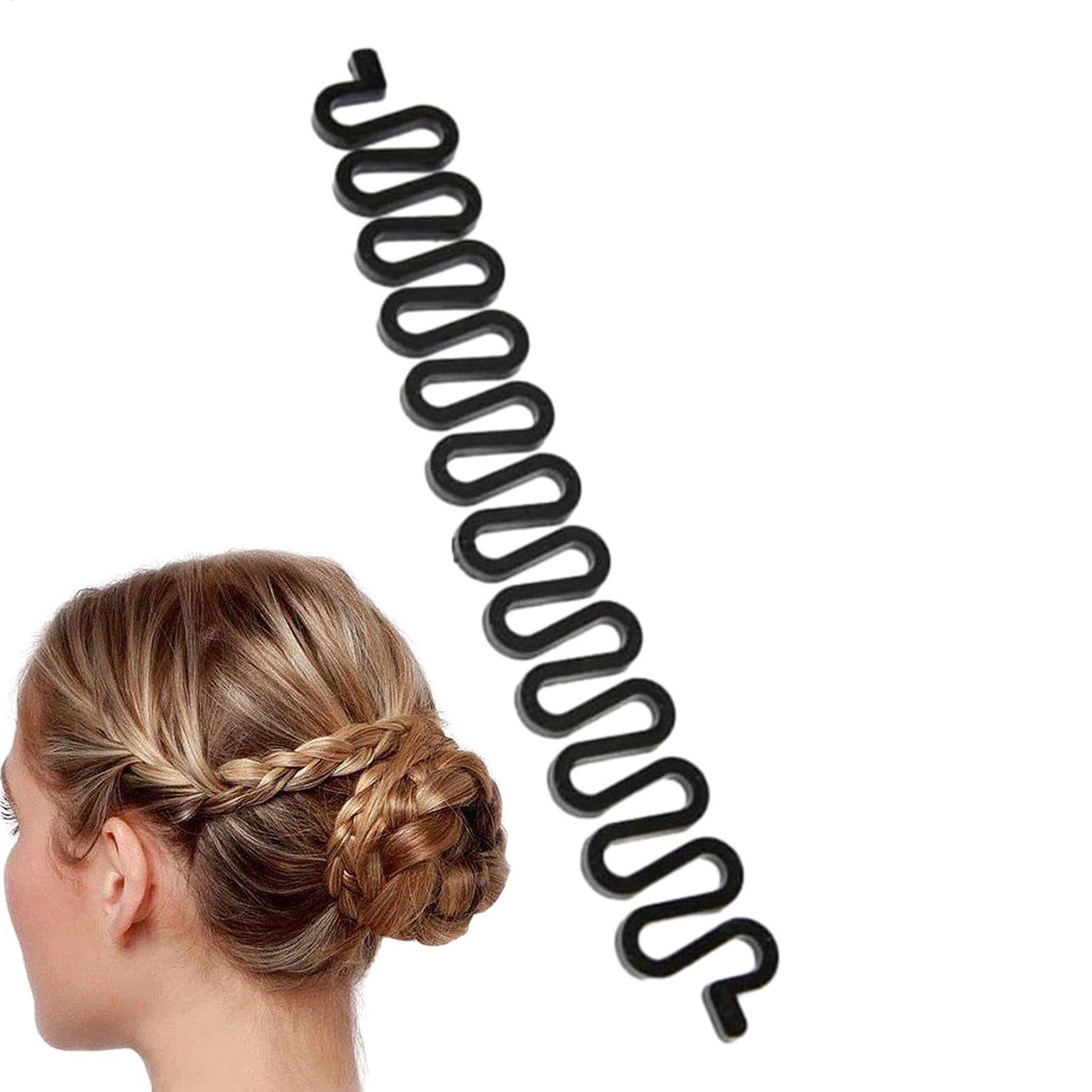 Strumento per trecce francesi, strumento per treccia a coda di pesce, strumento per acconciare i capelli, strumento per trecce lunghe francesi, strumento portatile per trecce per donne, ragazze, donne