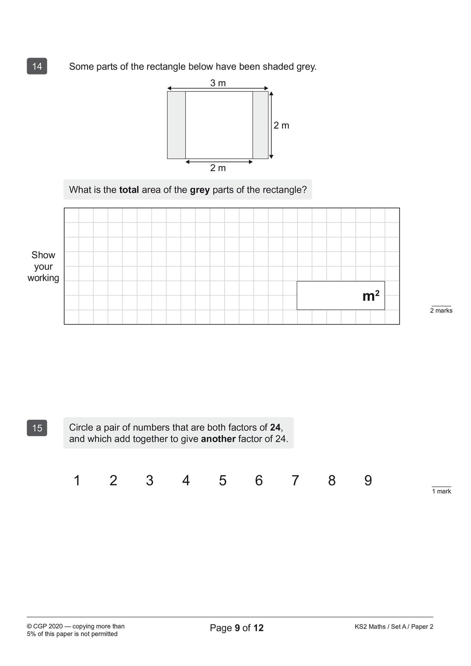 New KS2 Maths SATS Practice Papers: Pack 3 (for the tests in 2019) (CGP KS2 SATs Practice Papers) - Image 8