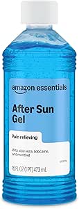 Amazon Essentials After Sun Gel with Aloe, Lidocaine, and Menthol, 16 oz