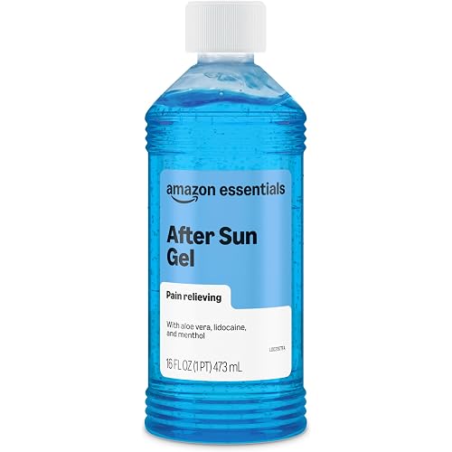 Amazon Essentials After Sun Gel with Aloe, Lidocaine and Menthol, 16 Fluid Ounce (1 Pack) (Previously Amazon Basics)